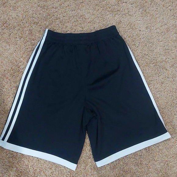 🤑5/$25 ADIDAS 3 Stripe Athletic Shorts L (14/16) - Picture 4 of 6
